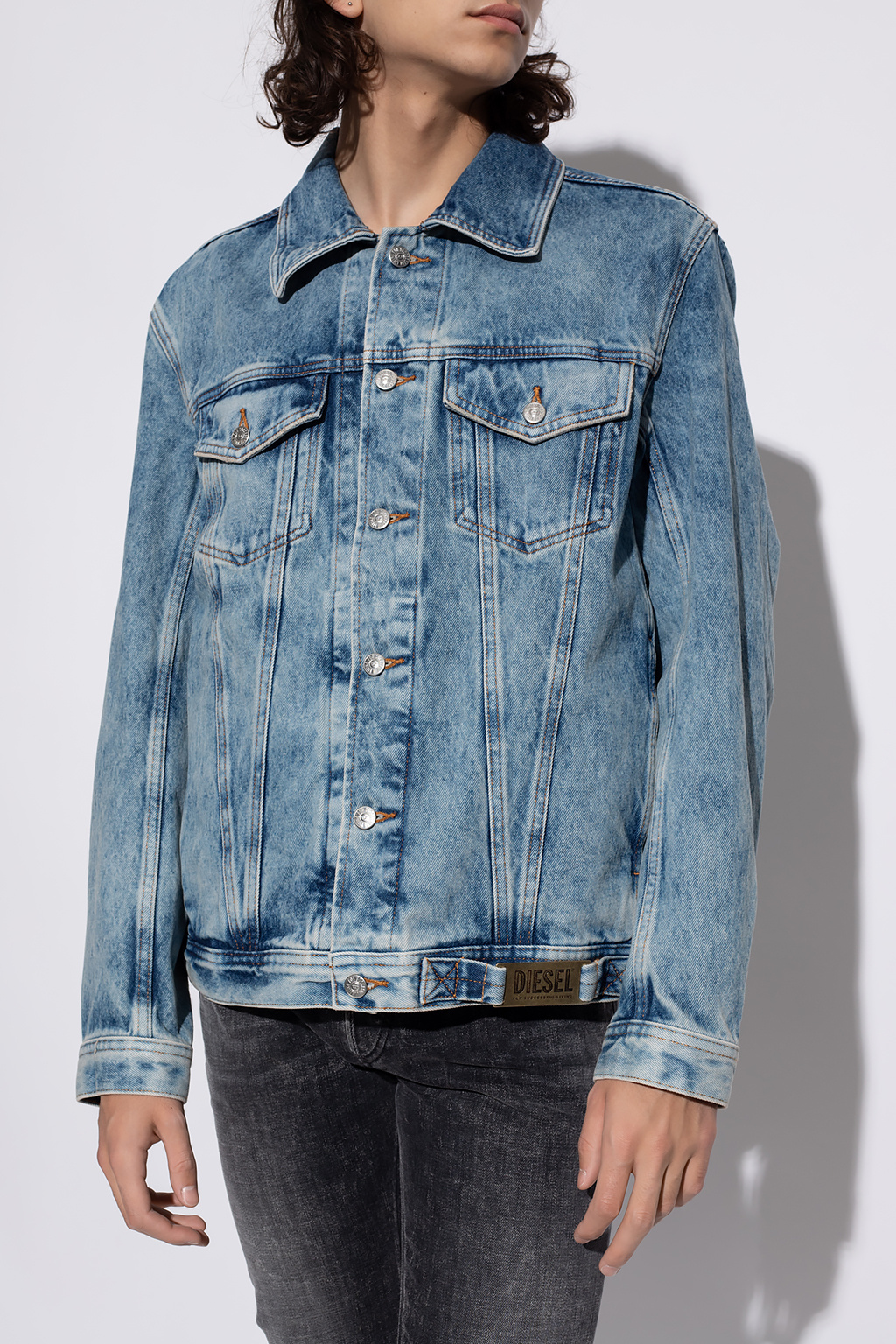 Diesel Denim jacket with logo | Men's Clothing | Vitkac